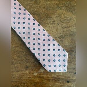 Vtg Egon Von Furstenberg 100% Silk Neck Tie Mens Pink Classic USA 58”